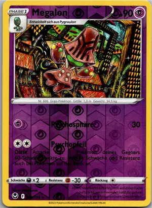 Pokémon-Karte Megalon 080/195 Silberne Sturmwinde