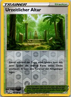 Pokémon-Karte Urzeitlicher Altar 161/195 Silberne Sturmwinde
