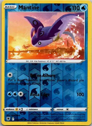 Pokémon-Karte Mantine Mantax 034/189 Astralglanz