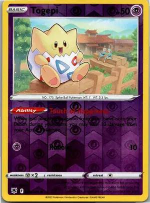Pokémon-Karte Togepi 055/189 Astralglanz