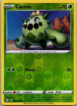 Pokémon-Karte Cacnea Tuska 004/072 Glänzendes Schicksal