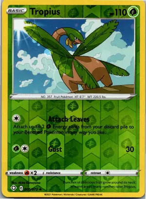 Pokémon-Karte Tropius 005/072 Glänzendes Schicksal