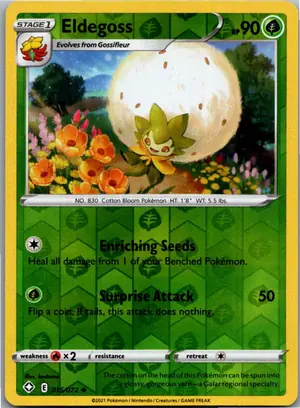 Pokémon-Karte Eldegoss Cottomi 015/072 Glänzendes Schicksal