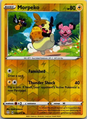 Pokémon-Karte Morpeko 036/072 Glänzendes Schicksal