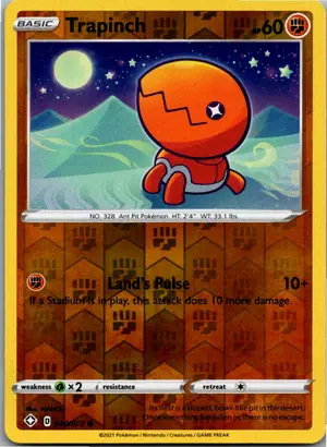 Pokémon-Karte Trapinch Knacklion 040/072 Glänzendes Schicksal