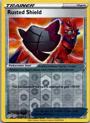 Pokémon-Karte Rusted Shield 061/072 Glänzendes Schicksal