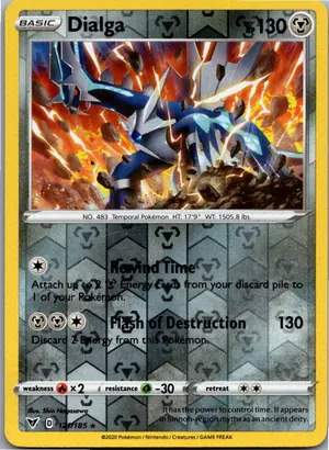 Pokémon-Karte Dialga 121/185 Farbenschock