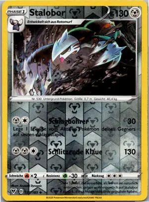 Pokémon-Karte Stalobor 122/185 Farbenschock
