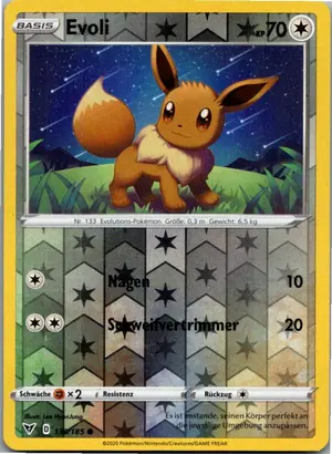 Pokémon-Karte Evoli 130/185 Farbenschock