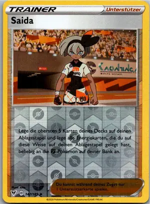 Pokémon-Karte Saida 147/185 Farbenschock