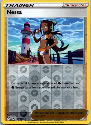 Pokémon-Karte Nessa Kate 157/185 Farbenschock