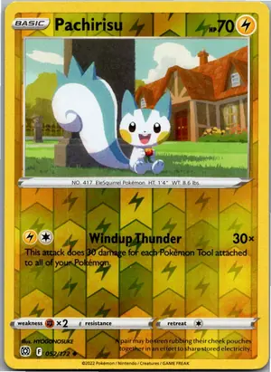 Pokémon-Karte Pachirisu 052/172 Strahlende Sterne
