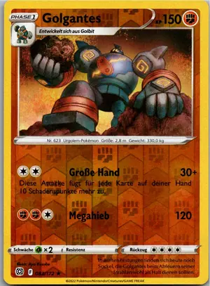 Pokémon-Karte Golgantes 083/172 Strahlende Sterne