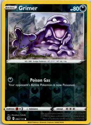 Pokémon-Karte Grimer Sleima 084/172 Strahlende Sterne