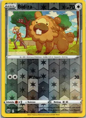 Pokémon-Karte Bidiza 120/172 Strahlende Sterne
