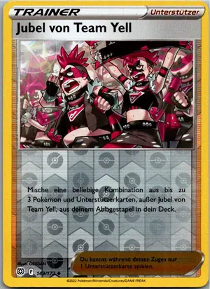 Pokémon-Karte Jubel von Team Yell 149/172 Strahlende Sterne