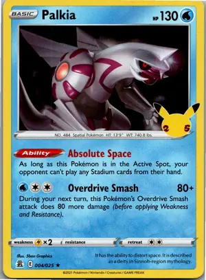 Pokémon-Karte Palkia 004/025 Celebrations