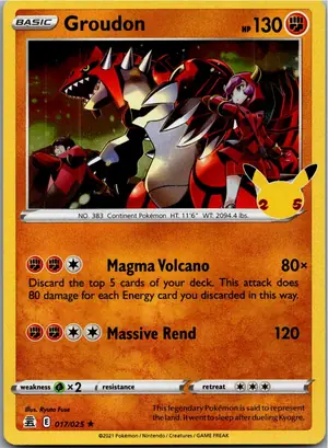 Pokémon-Karte Groudon 017/025 Celebrations