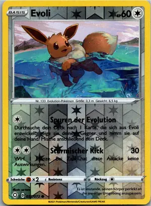Pokémon-Karte Evoli 052/072 Glänzendes Schicksal