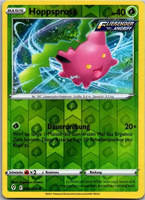 Pokémon-Karte Hoppspross 002/203 Drachenwandel