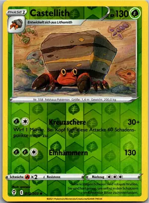 Pokémon-Karte Castellith 012/203 Drachenwandel