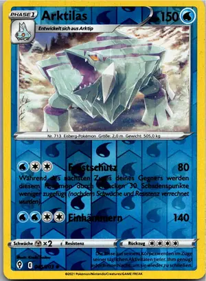 Pokémon-Karte Arktilas 045/203 Drachenwandel