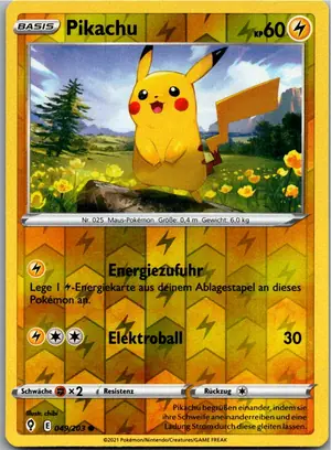 Pokémon-Karte Pikachu 049/203 Drachenwandel