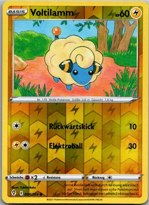 Pokémon-Karte Voltilamm 054/203 Drachenwandel