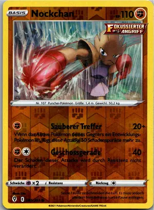 Pokémon-Karte Nockchan 081/203 Drachenwandel