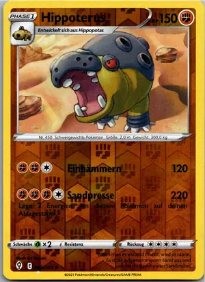 Pokémon-Karte Hippoterus 085/203 Drachenwandel