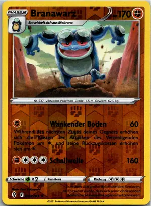 Pokémon-Karte Branawarz 090/203 Drachenwandel