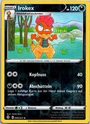 Pokémon-Karte Irokex 099/203 Drachenwandel