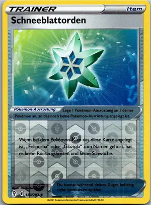 Pokémon-Karte Schneeblattorden 159/203 Drachenwandel