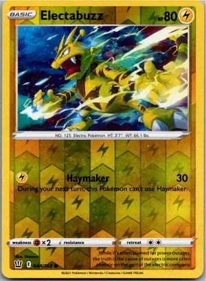 Pokémon-Karte Electabuzz Elektek 044/163 Kampfstile