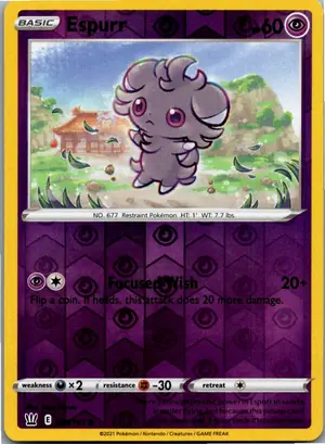 Pokémon-Karte Espurr Psiau 060/163 Kampfstile