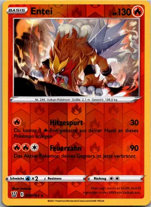 Pokémon-Karte Entei 020/163 Kampfstile