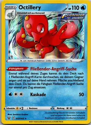 Pokémon-Karte Octillery 037/163 Kampfstile