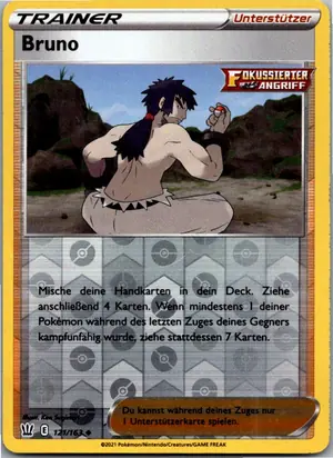 Pokémon-Karte Bruno 121/163 Kampfstile