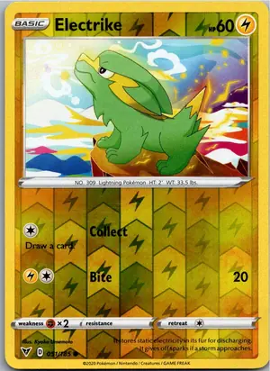 Pokémon-Karte Electrike Frizelbliz 051/185 Farbenschock