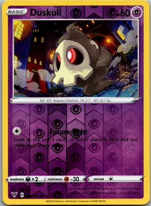 Pokémon-Karte Duskull Zwirrlicht 069/185 Farbenschock