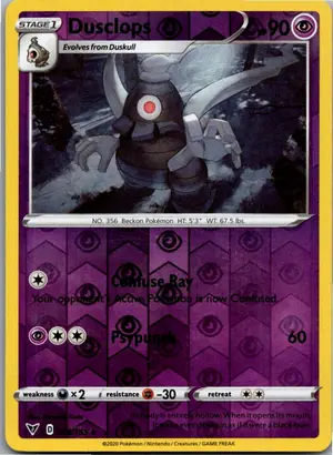 Pokémon-Karte Dusclops Zwirrklop 070/185 Farbenschock