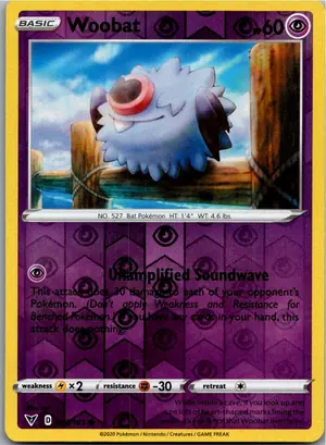 Pokémon-Karte Woobat Fleknoil 073/185 Farbenschock