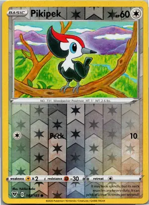 Pokémon-Karte Pikipek Peppeck 143/185 Farbenschock