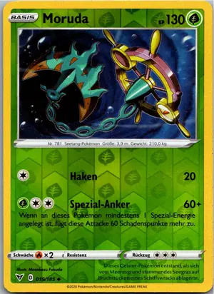 Pokémon-Karte Moruda 019/185 Farbenschock