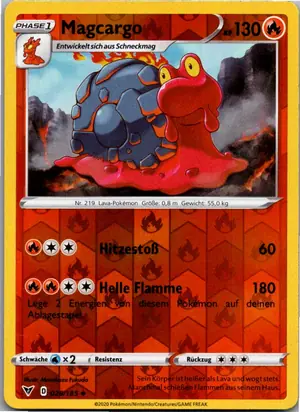Pokémon-Karte Magcargo 028/185 Farbenschock