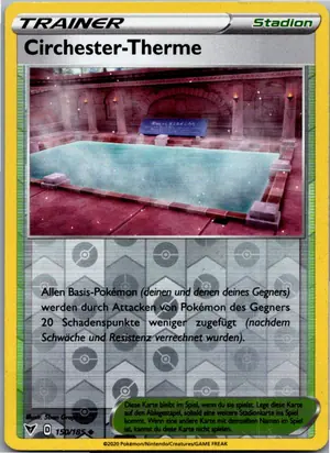 Pokémon-Karte Circhester-Therme 150/185 Farbenschock