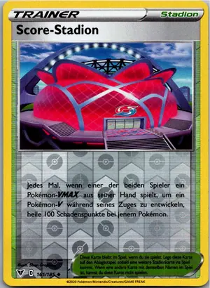 Pokémon-Karte Score-Stadion 161/185 Farbenschock