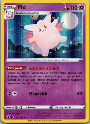 Pokémon-Karte Pixi 075/192 Clash der Rebellen
