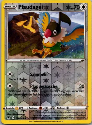 Pokémon-Karte Plaudagei 129/189 Astralglanz