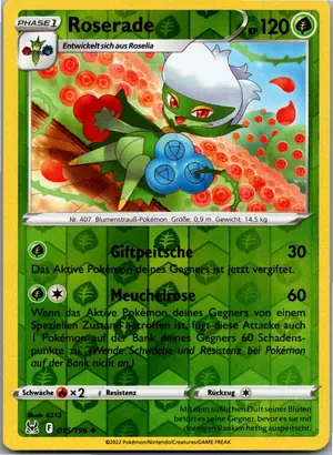 Pokémon-Karte Roserade 015/196 Verlorener Ursprung